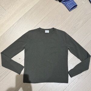 Barrow & Grove dark green long sleeve cashmere sweater